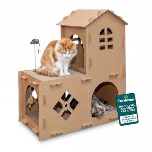 FurHaven Condo Hideaway Scratcher House