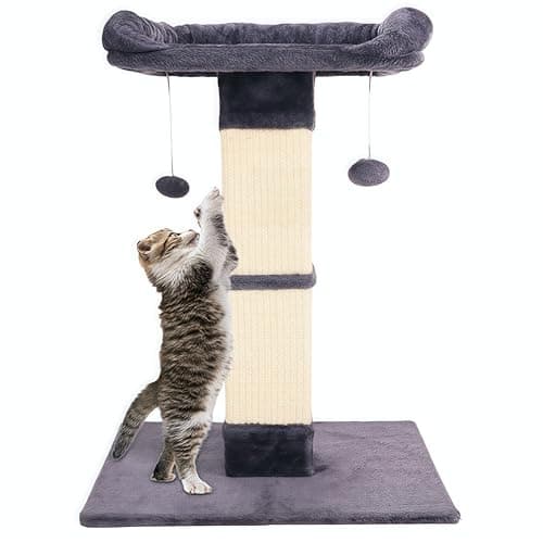 Catry Mellow Cat Bed with Sisal Scratching Post