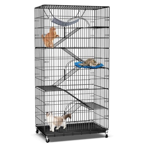 PawGiant 6-Tier Cat Cage, 36 x 22 x 72 in