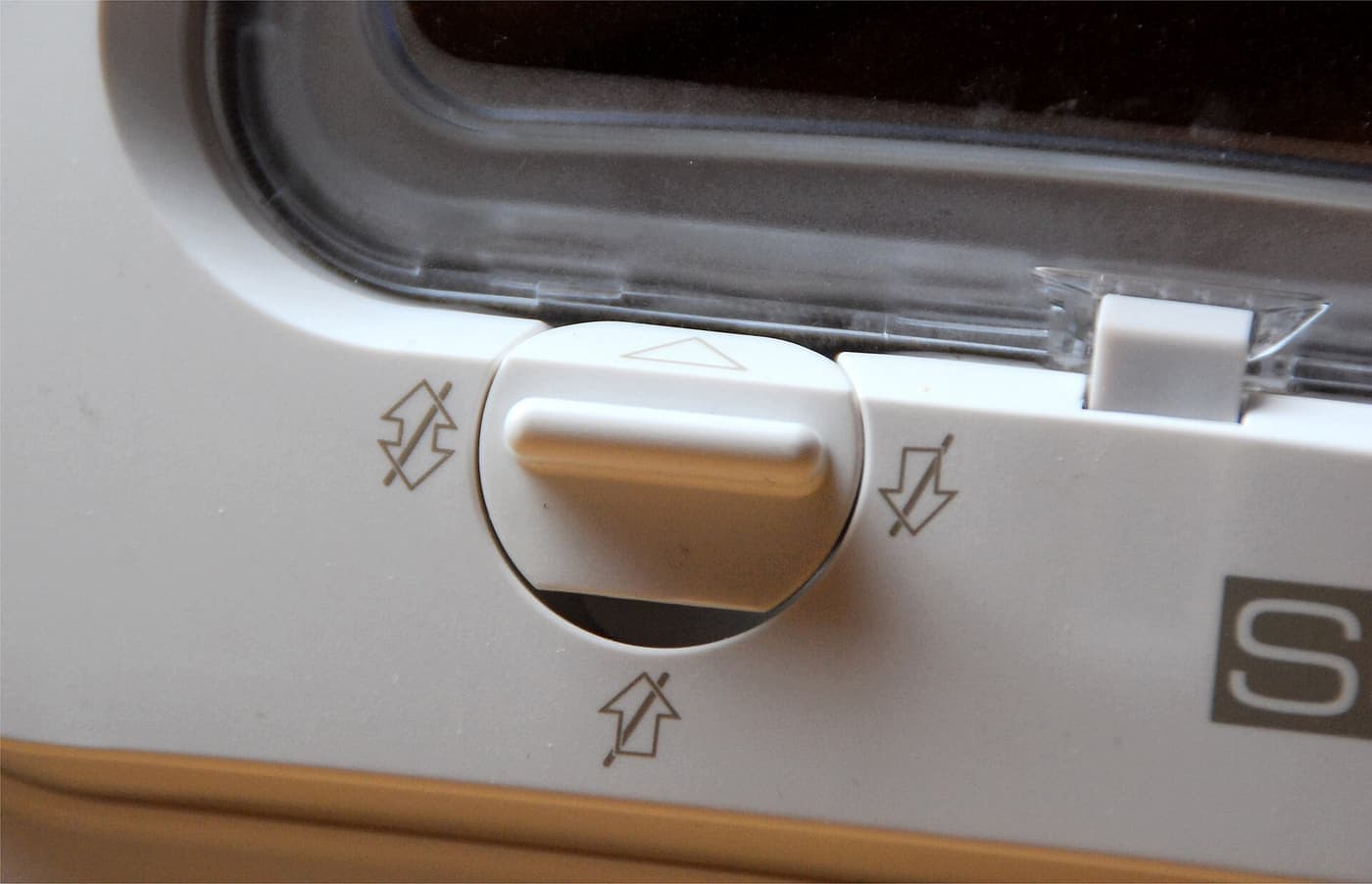 A pet door fitted with an electronic microchip reader