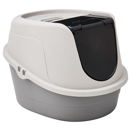 Amazon Basics No-Mess Hooded Cat Litter Box, Large