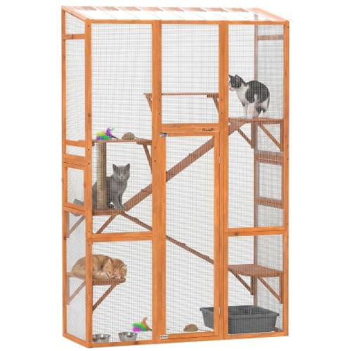 PawHut Outdoor Catio Cat Enclosure, 99 in